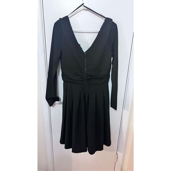 PINK TARTAN VERSAILLES VOGUE BLACK DRESS WOMENS SIZE M NEW ($395) - Picture 9 of 14